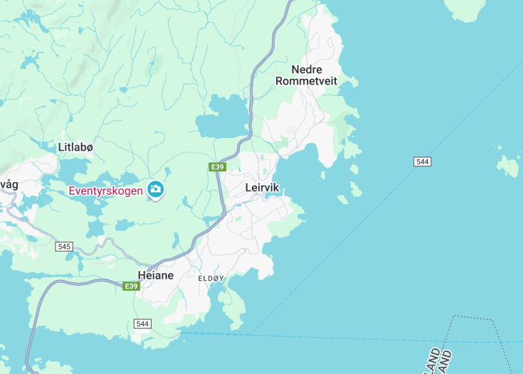 Map of Leirvik, Norway