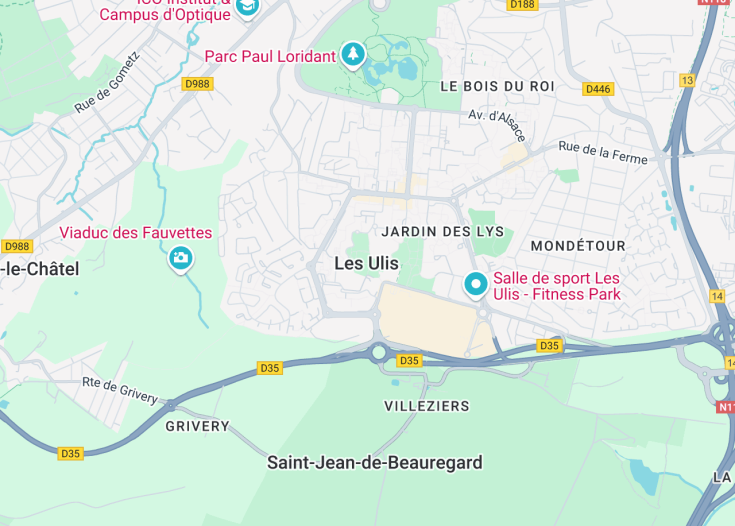 Map of Les Ulis, France