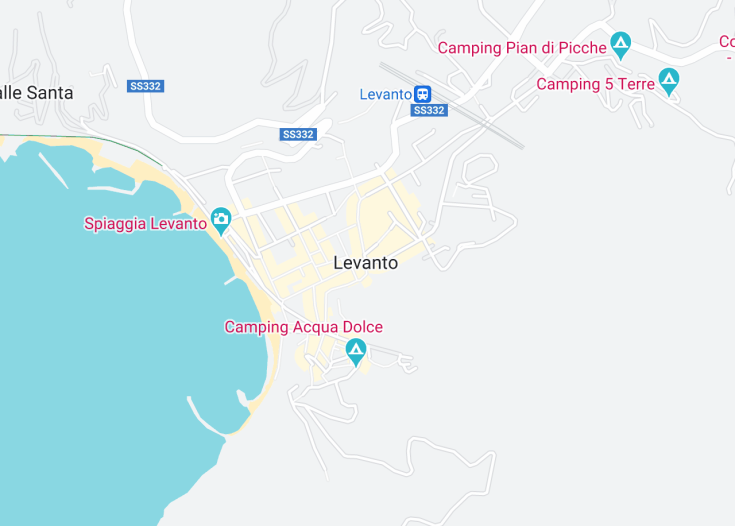 Map of Levanto, Italy