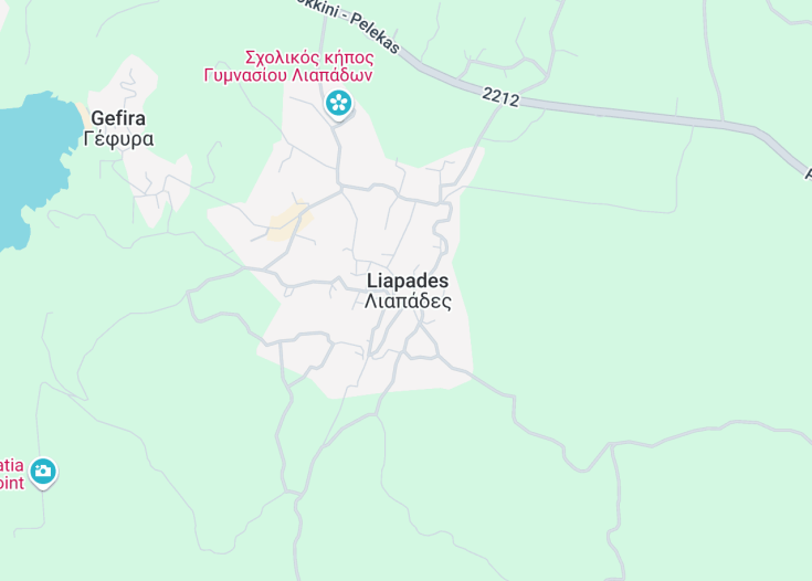 Map of Liapades, Greece