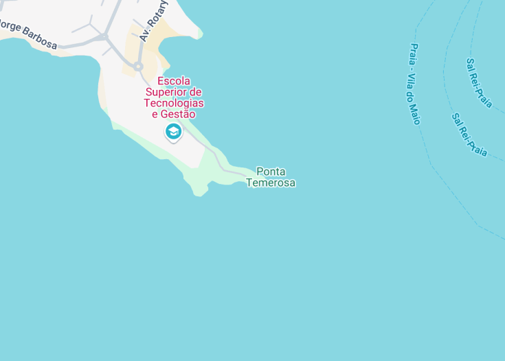 Map of Lighthouse Dona Maria Pia, Praia