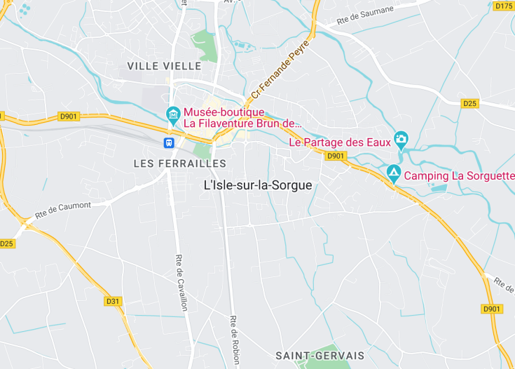 Map of L’Isle-sur-la-Sorgue, France