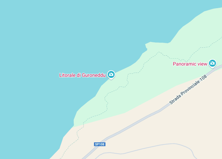 Map of Litorale di Guroneddu, Italy