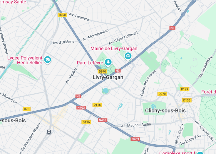 Map of Livry-Gargan, France