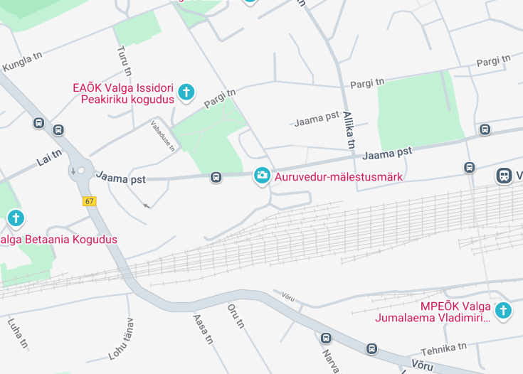 Map of Locomotive Memorial, Valga