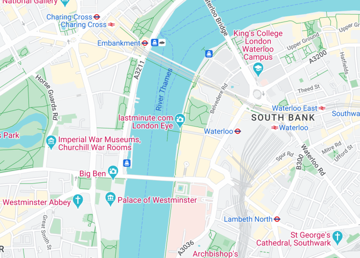 Map of London Eye, London