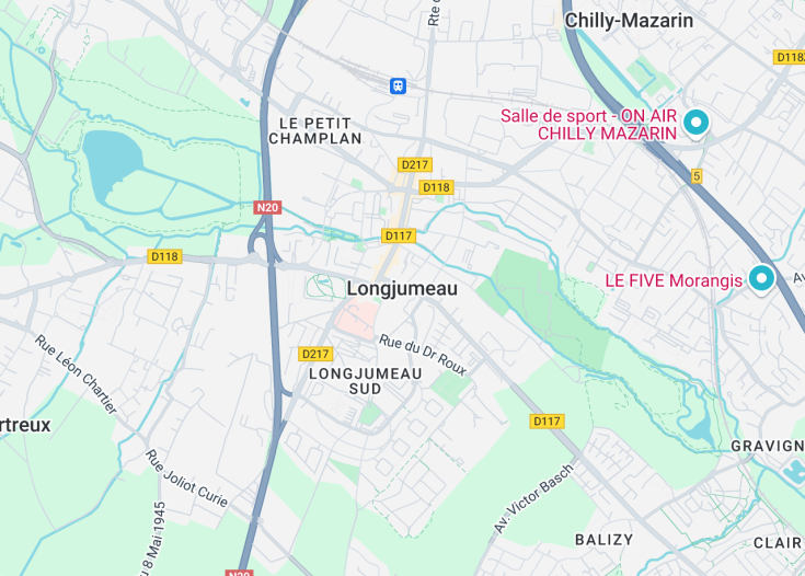 Map of Longjumeau, France