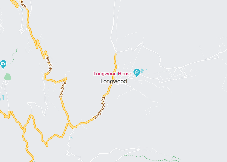 Map of Longwood, Saint Helena (United Kingdom)