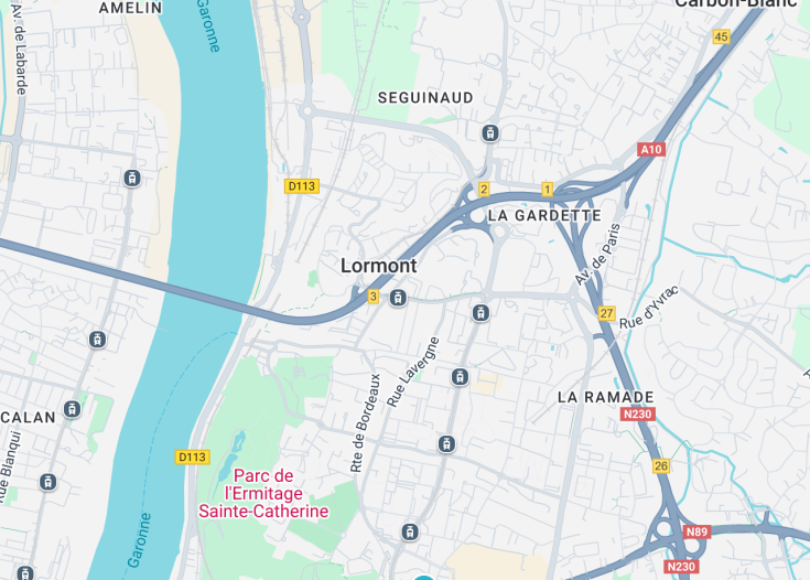 Map of Lormont, France