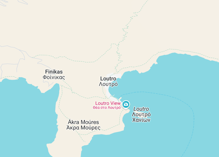 Map of Loutro, Greece