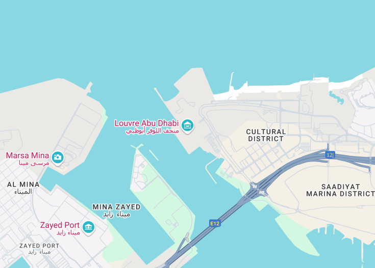 Map of Louvre Abu Dhabi, Abu Dhabi