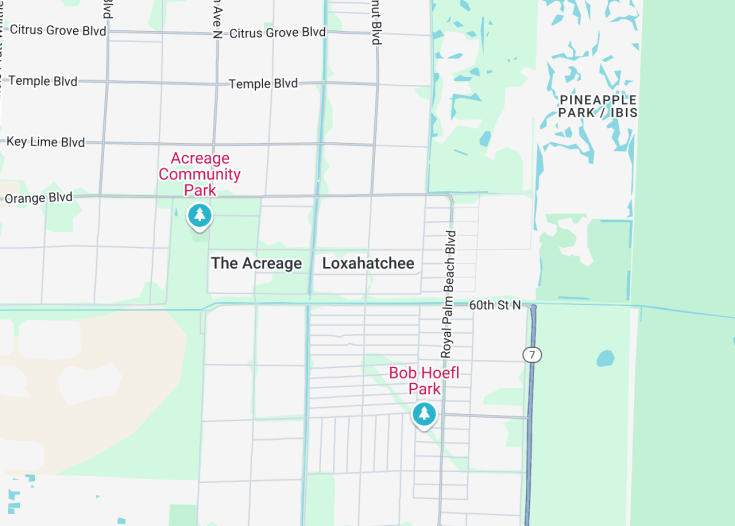 Map of Loxahatchee, Florida (USA)