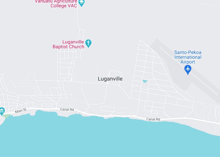 Map of Luganville, Vanuatu