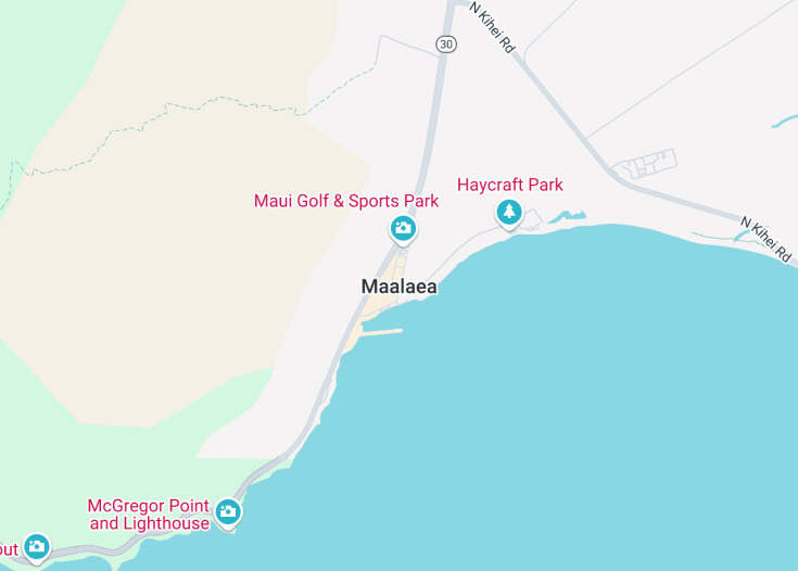 Map of Maalaea, Hawaii (USA)