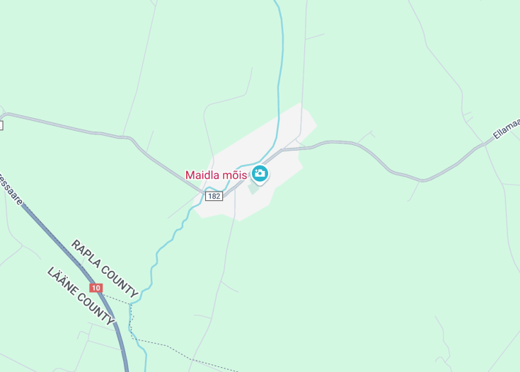 Map of Maidla mõis, Püssi