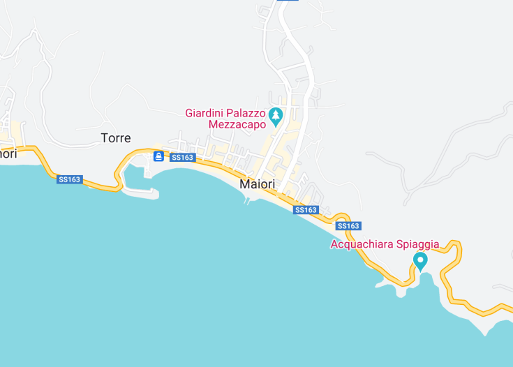 Map of Maiori, Italy