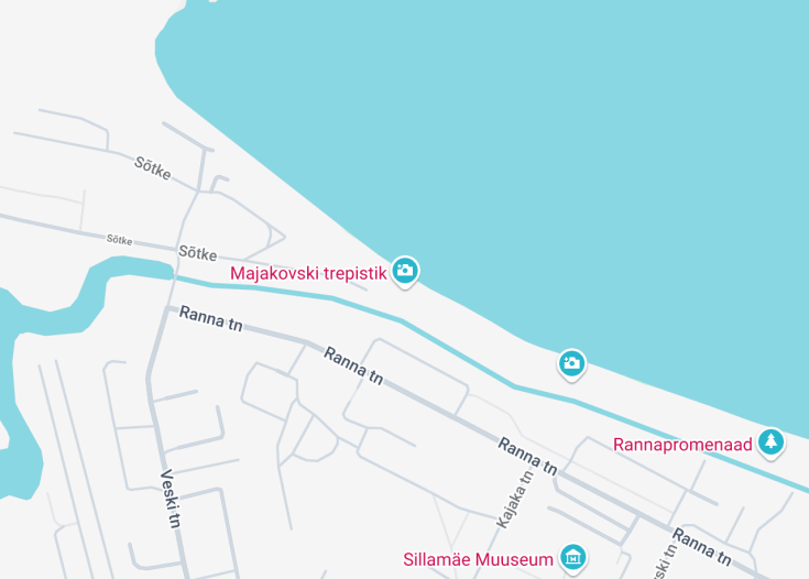 Map of Majakovski trepistik, Sillamäe