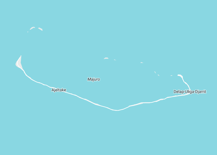 Map of Majuro, Marshall Islands