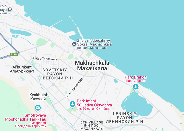 Map of Makhachkala, Russia