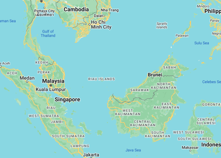 Map of Malaysia, 