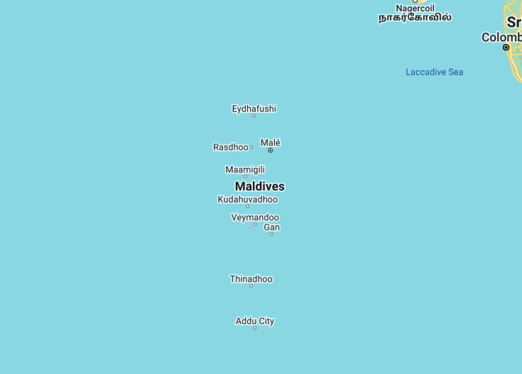 Map of Maldives, 