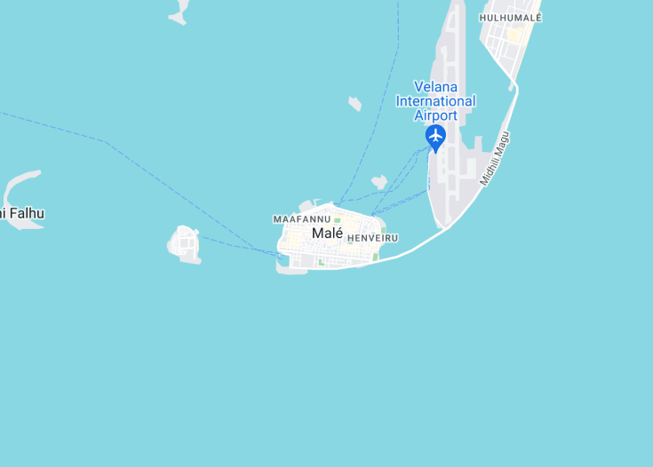 Map of Malé, Maldives