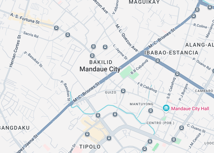 Map of Mandaue, Philippines