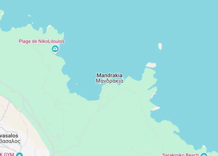 Map of Mandrakia, Greece