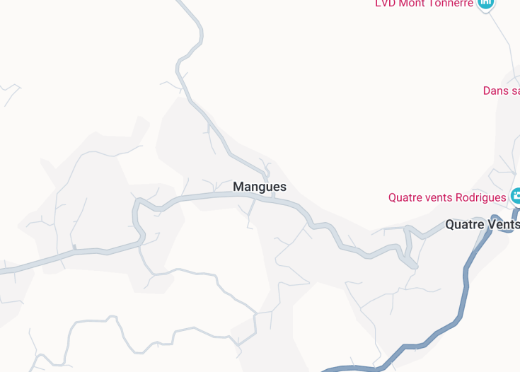 Map of Mangues, Rodrigues (Mauritius)