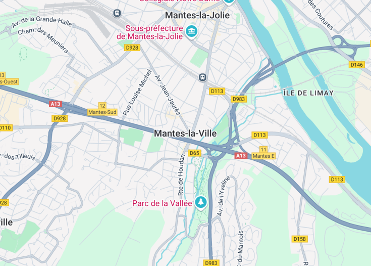 Map of Mantes-la-Ville, France