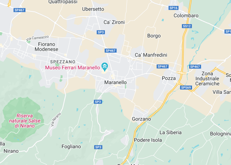 Map of Maranello, Italy