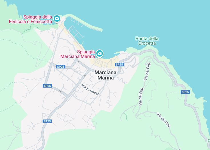 Map of Marciana Marina, Italy