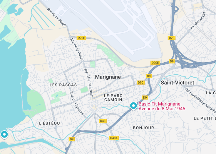 Map of Marignane, France