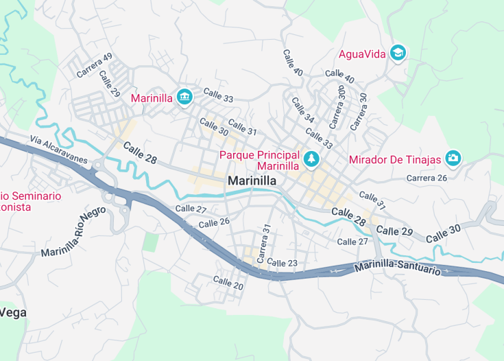 Map of Marinilla, Colombia