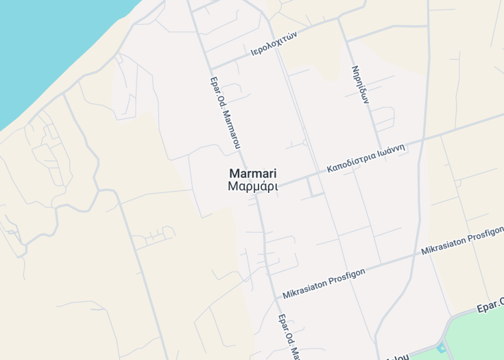 Map of Marmari, Greece