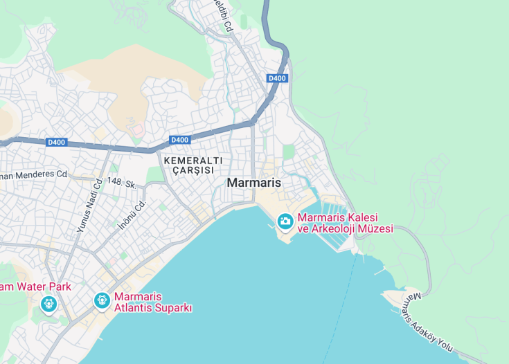 Map of Marmaris, Turkey