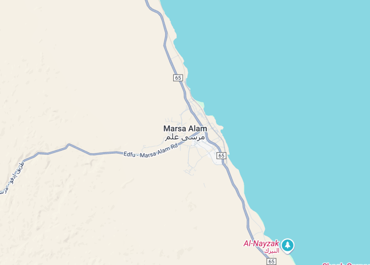 Map of Marsa Alam, Egypt