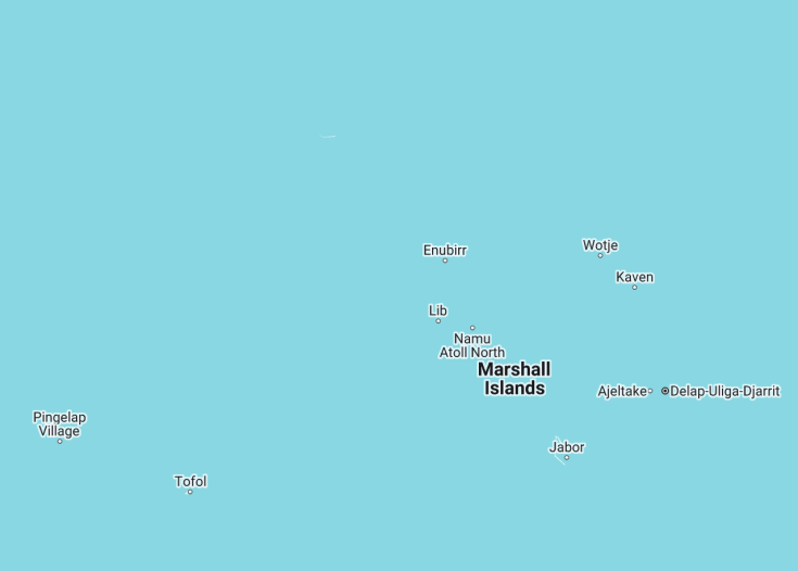 Map of Marshall Islands, 