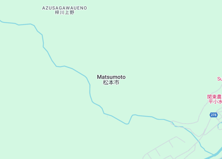 Map of Matsumoto, Japan