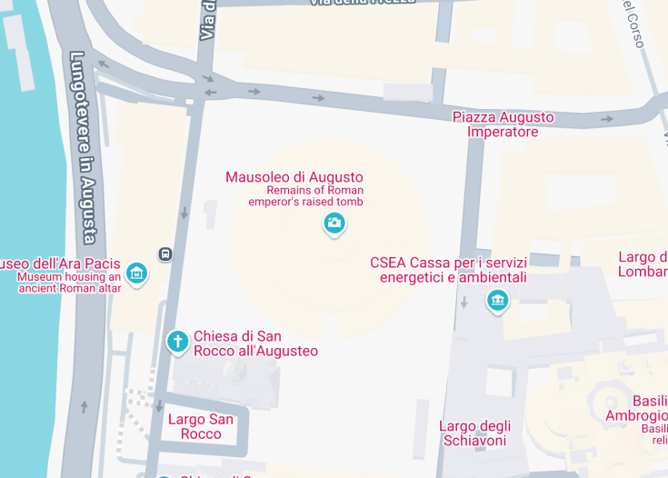 Map of Mausoleo di Augusto, Rome