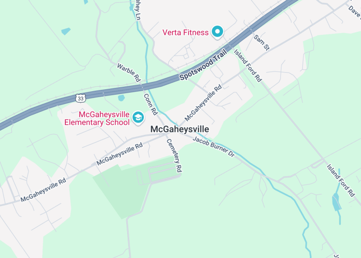 Map of Mcgaheysville, Virginia (USA)