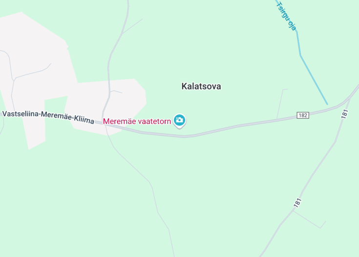 Map of Meremäe vaatetorn, Meremäe