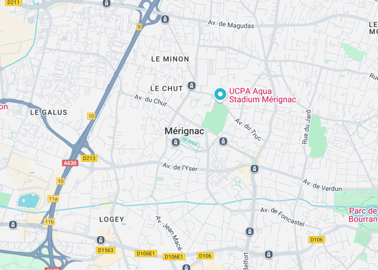 Map of Mérignac, France