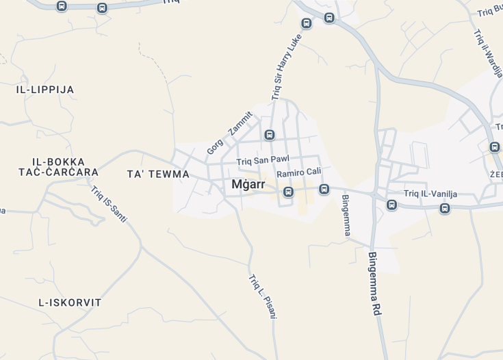 Map of Mgarr, Malta