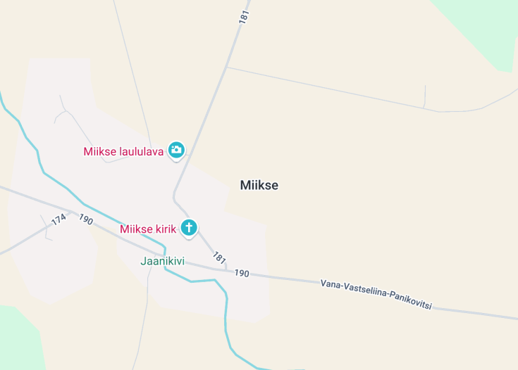 Map of Miikse, Estonia