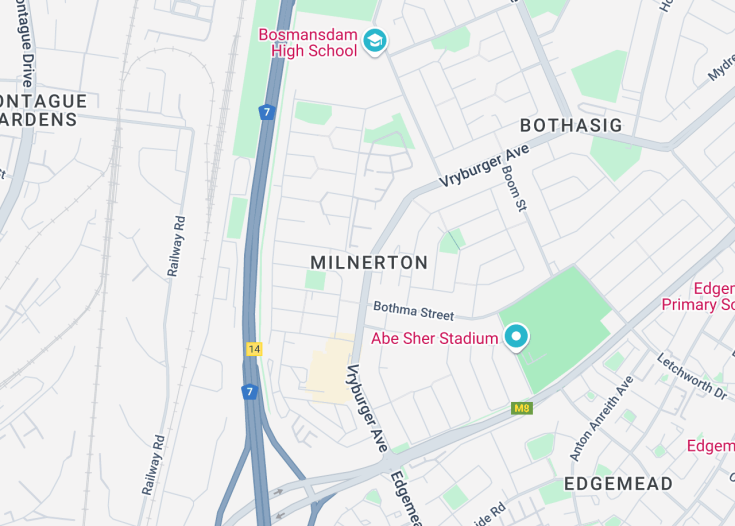 Map of Milnerton, South Africa