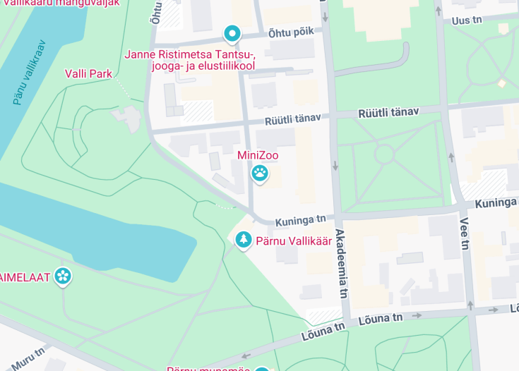 Map of MiniZoo, Pärnu