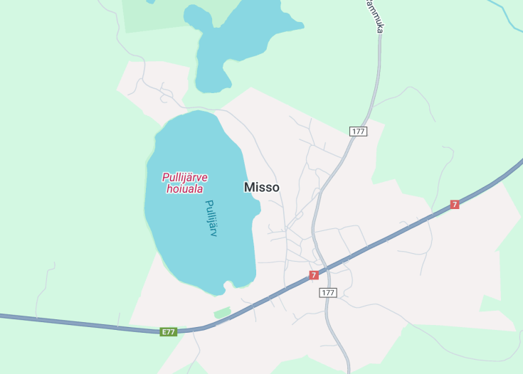 Map of Misso, Estonia