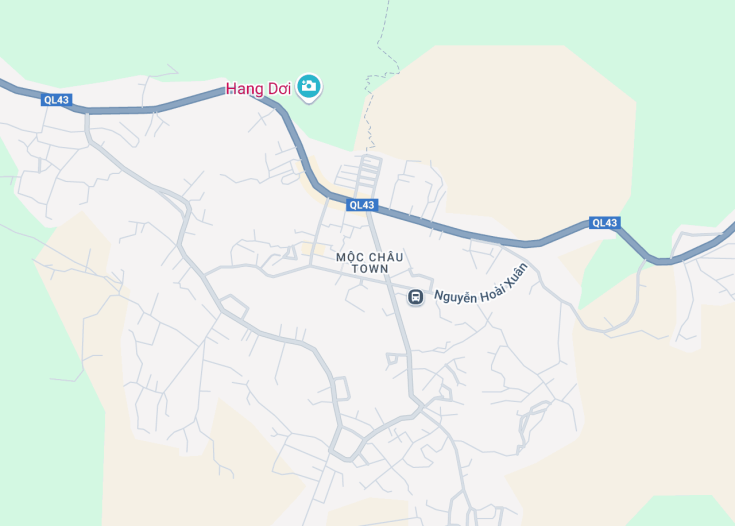 Map of Moc Chau, Vietnam