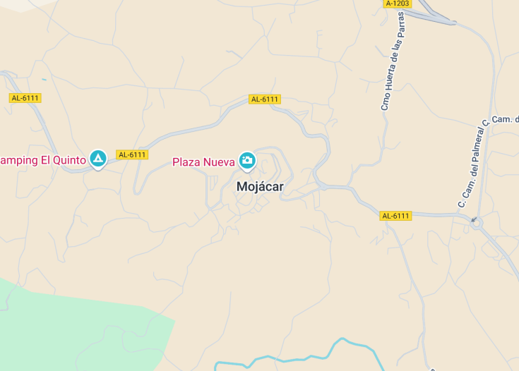 Map of Mojácar, Spain